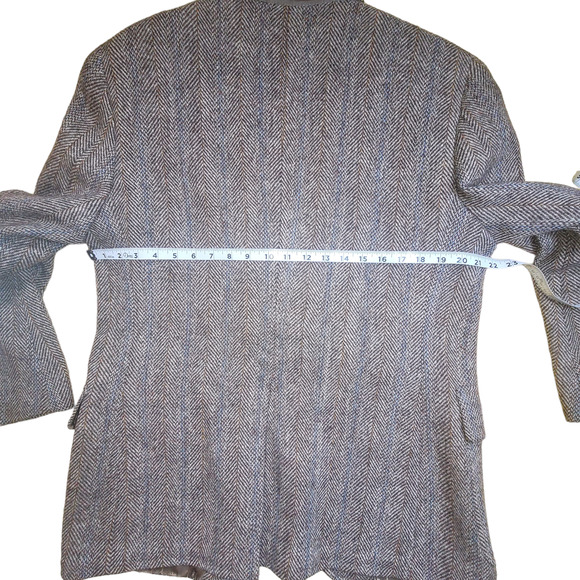 Harris Tweed Young Quinlan Vintage Hand Woven 100% Virgin Scottish Wool Jacket - Picture 14 of 16